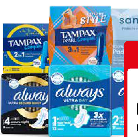 Always, Tampax, of Sanature