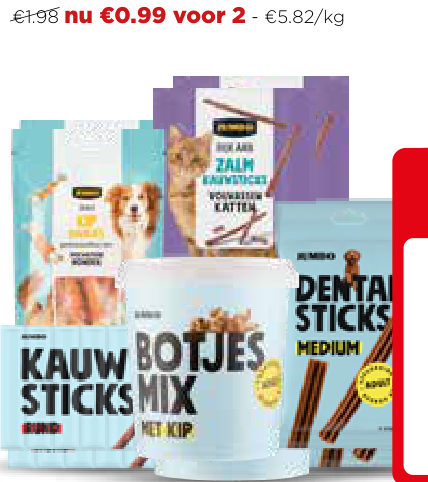 Jumbo & Jumbo's honden- en kattensnacks