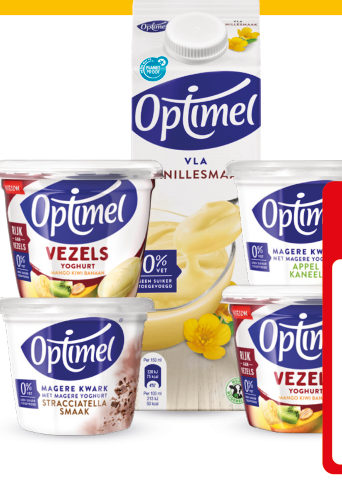 Optimel kwark, yoghurt en vla