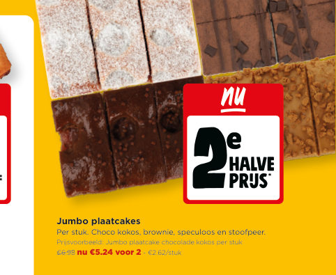 Jumbo plaatcakes